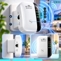 Wzmacniacz sygnału WiFi 300 mb/s + repeater z mocnym zasięgiem (2 tryby + WPS)